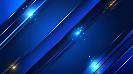 Fototapete - A blue geometric diagonal overlay layer background. It could be used for advertisements, posters, templates, or business presentations.
