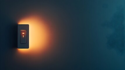 Poster - Conceptual image of a light switch that activates a different reality offering a unique perspective and a sense of transformation