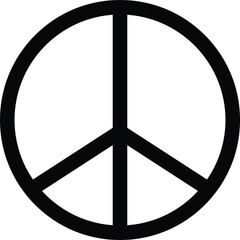 Peace Symbol, Peace sign, anti war icon, international symbol of peace