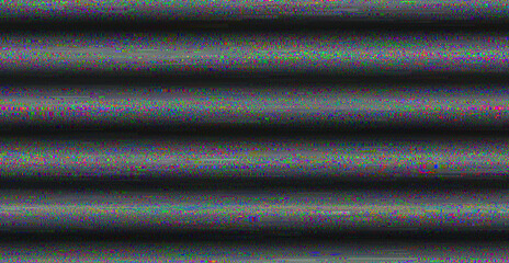 Poster - A screen display pattern with chromatic aberation in multicolor abstract banner