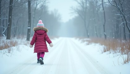 Canvas Print - Walking into the winter wonderland