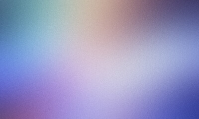 Poster - Blurred abstract background with a purple to blue gradient and subtle grainy texture