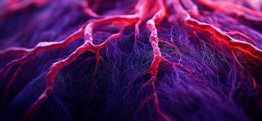 Poster - Blood vessels, veins, and arteries make up the circulatory system