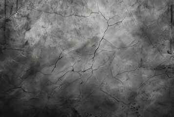 Poster - Cracked and Weathered Gray Surface