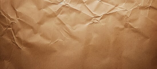 Wall Mural - Light brown paper texture background horizontal kraft paper featuring a unique design soft natural paper style for aesthetic creative design. Copy space image. Place for adding text and design