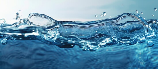 Poster - Attractive and straightforward background of water. Copy space image. Place for adding text and design