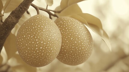 Wall Mural - Spotted Fruit Close-Up.