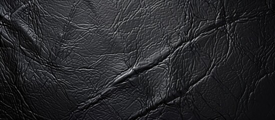 Poster - black leather textured background elegant black background. copy space image. place for adding text 