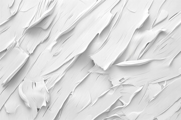 Aufkleber - Intricate white paint strokes create a dynamic textured background. The abstract pattern features soft brushstrokes varying in thickness and direction, adding depth and movement.