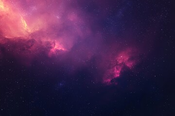 Wall Mural - a cosmic illustration of a supernova nebula, stars, and a glowing galaxy.