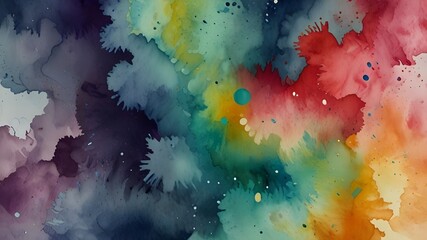 Wall Mural - watercolor texture with looping motion animation. Watercolour background surface with looped motion. Generative AI