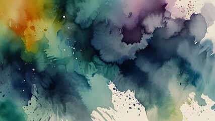 watercolor texture with looping motion animation. Watercolour background surface with looped motion. Generative AI