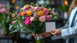 © Cool_Man - A doctor receiving a bouquet of flowers and a thank-you card from a grateful patient, acknowledging their hard work on International Doctor's Day