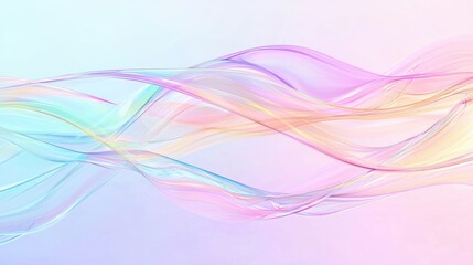 Abstract, colorful waves resembling transparent glass, flowing with a dynamic and fluid motion