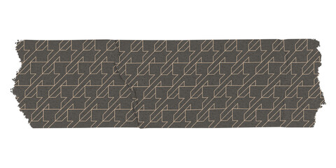 Canvas Print - Houndstooth png washi tape sticker, pattern stationery on transparent background