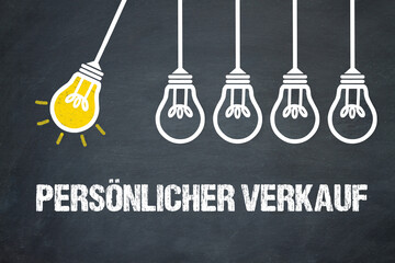 Poster - persönlicher Verkauf	
