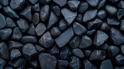 Black Pebbles Texture Background