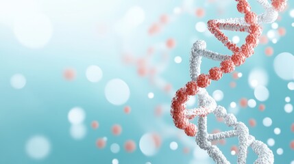 Wall Mural - A detailed illustration of a DNA strand with labelled components, highlighting the chemical structure and functional groups.