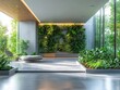 © furyon - contemporary ecofriendly office space abundant plant life integrated with sleek furniture natural light and sustainable materials
