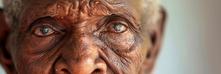 Aufkleber - Elderly men from different ethnic groups display profound wisdom and tranquility in their expressions, highlighting the beauty of diverse cultures and experiences. Generative AI