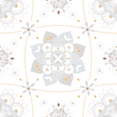 Sticker - Mandala oriental pattern png transparent background