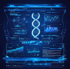 Aufkleber - An interactive design for futuristic interfaces. Set of infographic elements. Virtual holograms, etc.