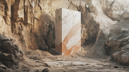 Canvas Print - Marble in Cave.