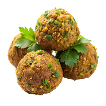 Delicious Falafel on Transparent Background
