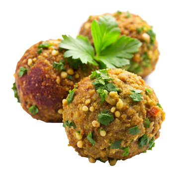 Delicious Falafel on Transparent Background
