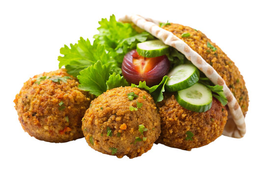 Delicious Falafel on Transparent Background