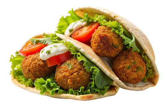 Delicious Falafel on Transparent Background