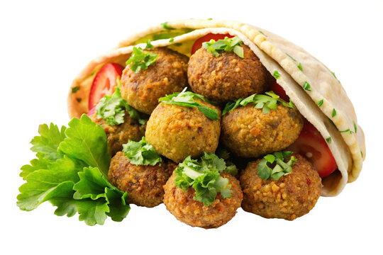 Delicious Falafel on Transparent Background