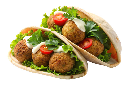 Delicious Falafel on Transparent Background