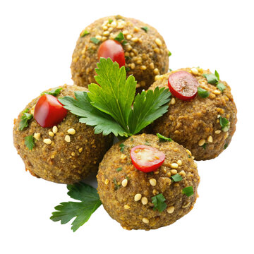 Delicious Falafel on Transparent Background