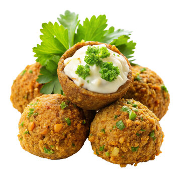 Traditional Falafel Image with Transparent Background