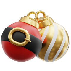 3d merry christmas object item ball