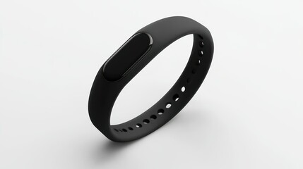 Poster - Black Fitness Tracker with Screen and Holes