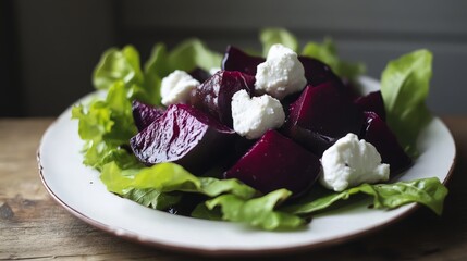 Roasted Beet Salad with Goat Cheese