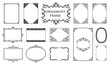 © HarutoTanaka88 - Vector decorative frames and borders, elegance set of vintage frames, floral ornament. .eps