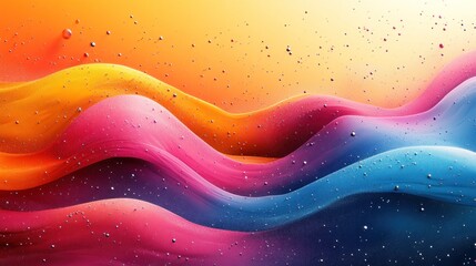 Wall Mural - Abstract Waves of Color