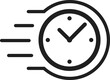 © Kavindu - Fast quick time timer response sign icon vector illustration design