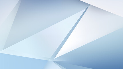 Poster - Abstract Geometric Blue and White Angled Shapes Digital Background