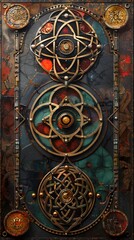 Poster - Steampunk Ornamental Panel.