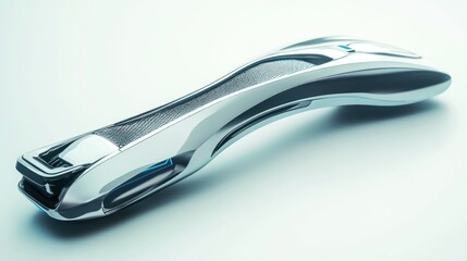 Aufkleber - Futuristic, Sleek, Silver, and Black Design