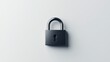 © Mhee Offset - A sleek, minimalist lock icon centered on a plain white background, symbolizing digital security.