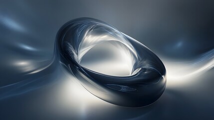 Poster - A conceptual and abstract image depicting light bending and distorting around an unseen invisible object creating a surreal futuristic and dimensional effect that warps the space around it