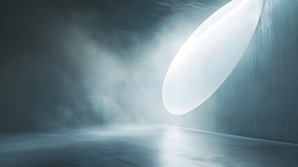 Poster - Conceptual image depicting the bending of light around an invisible celestial object warping the surrounding spacetime continuum and creating a surreal visually captivating distortion of space