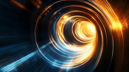 Poster - Spiraling Light A Conceptual Ascension of Energy and Imagination  This abstract image depicts a swirling luminous spiral of light as if being pulled upward towards an unseen transcendent source