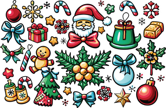 Christmas element vector