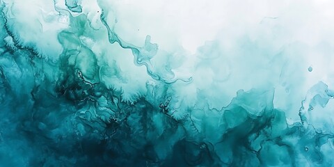 Wall Mural - Abstract art blue paint background with liquid fluid grunge texture. 